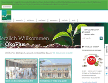 Tablet Screenshot of oekoplus.de